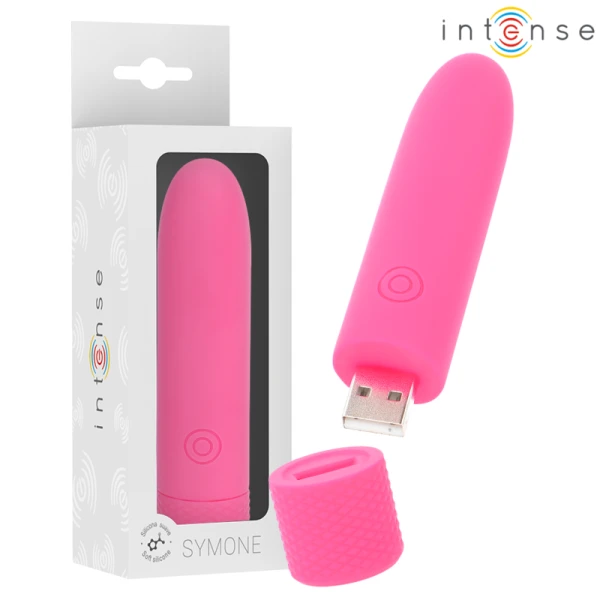 Intense FUN Toys Symone USB-Vibrator Bullet met 8 standen, roze