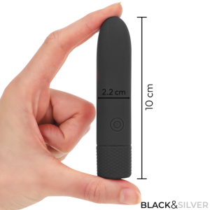 Black&silver Geri USB-oplaadbare Bulletvibrator 8 standen Zwart 10x2,2 cm Black&silver Geri USB-oplaadbare Bulletvibrator 8 standen Zwart 10x2,2 cm - Afbeelding 5