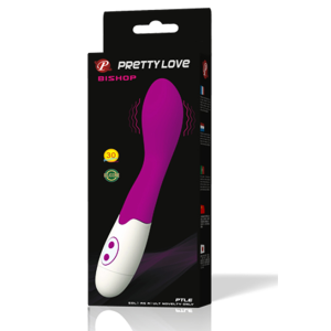 High Tech Pretty Love Flirtation Bishop Vibrator aus Silikon, 18 cm, flieder/weiß High Tech Pretty Love Flirtation Bishop Vibrator aus Silikon, 18 cm, flieder/weiß – Bild 2