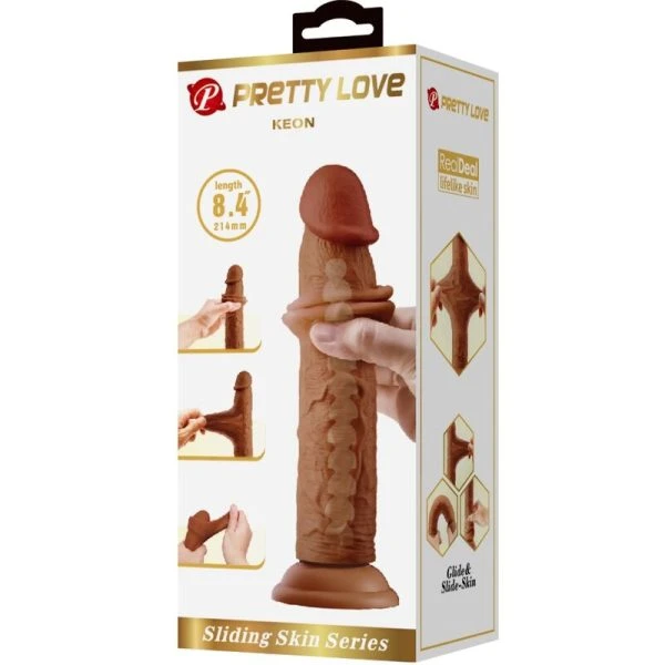 Pretty Love Realistische Dildo met Zuignap en Wervelkernontwerp