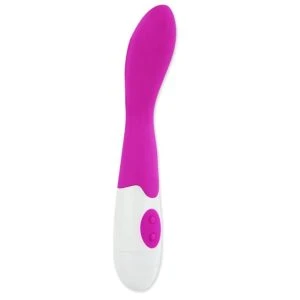High Tech Pretty Love Flirtation Bishop Vibrator van siliconen, 18 cm, lila/wit