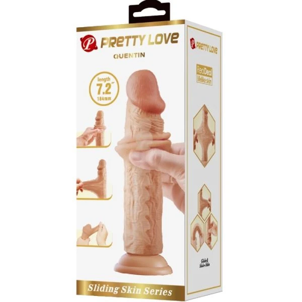Pretty Love Realistische Dildo met Zuignap en Wervelkernontwerp