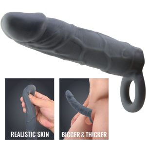 FOR HIM Realistische Penishuls Spearhead van TPR, Donkergrijs FOR HIM Realistische Penishuls Spearhead van TPR, Donkergrijs - Afbeelding 4