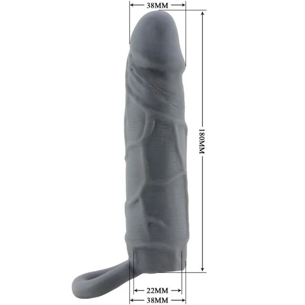 FOR HIM Realistische Penishuls Spearhead van TPR, Donkergrijs