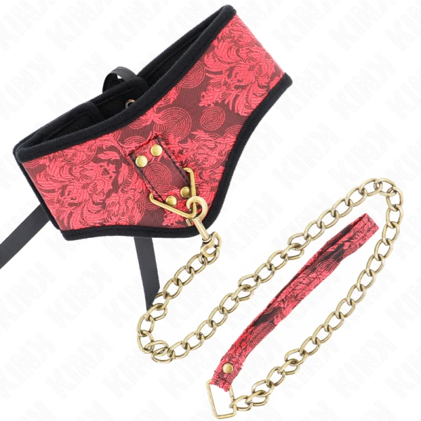 Kink Collar & GAG Halskette mit Spitzenband Scandal Modell Kink Collar & GAG Halskette mit Spitzenband Scandal Modell