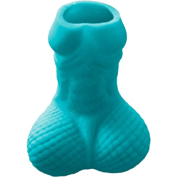 Diablo Picante Penis-Shotglaas blauw voor feestjes