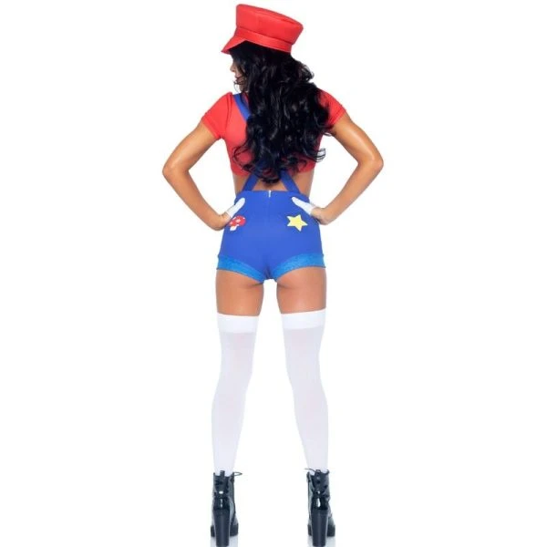 LEG Avenue Costumes Sexy Mario Bros Kostuum Rood/Blauw M
