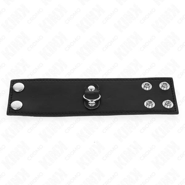 Kink Ring Power Leder-Penisring met druksluiting Kink Ring Power Leder-Penisring met druksluiting