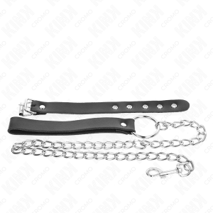 Kink Ring Power Leder-Penisring met verstelbare riem en tepelklem Kink Ring Power Leder-Penisring met verstelbare riem en tepelklem - Afbeelding 4