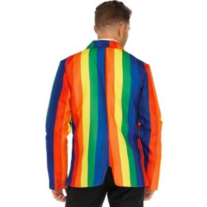 LEG Avenue Costumes Regenbogen-Blazer mit Krawatte Set S LEG Avenue Costumes Regenbogen-Blazer mit Krawatte Set S – Bild 2