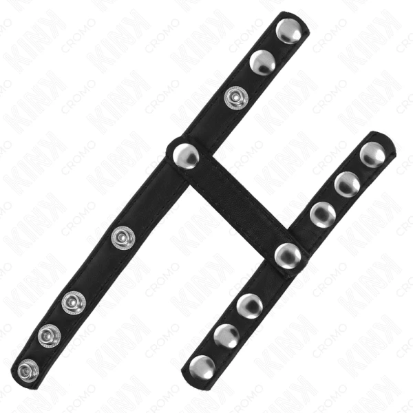 Kink Ring Power Penisring met 3 verstelbare ballsplitterriemen Kink Ring Power Penisring met 3 verstelbare ballsplitterriemen
