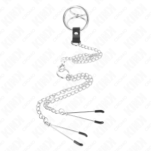Kink Ring Power Penisring-Set met tepelklemmen en ketting Kink Ring Power Penisring-Set met tepelklemmen en ketting - Afbeelding 3