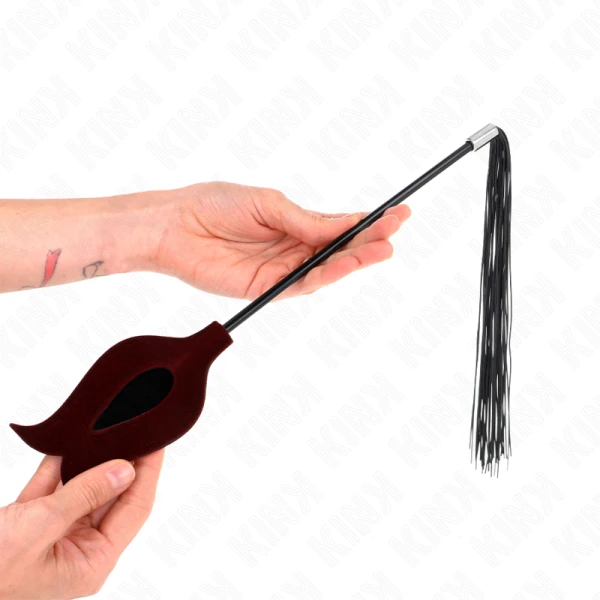 Kink Impact & Touch Rozenvorm Kwispelzweep van Silicone