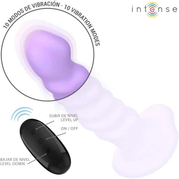 Intense Remote Control Brenda Vibrator met spiraalontwerp en afstandsbediening, Paars Intense Remote Control Brenda Vibrator met spiraalontwerp en afstandsbediening, Paars