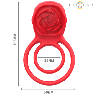 Intense Afstandsbediening Oplegtriller Gail Stimulator Roos 10 Trillingen Rood Intense Afstandsbediening Oplegtriller Gail Stimulator Roos 10 Trillingen Rood - Afbeelding 4