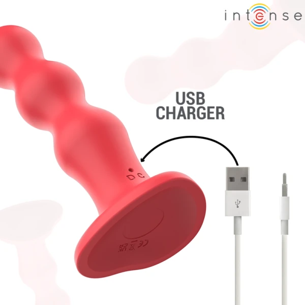 Intense Remote Control Cody Vibrator met zuignappen en afstandsbediening rood Intense Remote Control Cody Vibrator met zuignappen en afstandsbediening rood