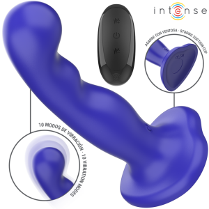 Intense Remote Control Shorty Vibrator met zuignappen, afstandsbediening, blauw Intense Remote Control Shorty Vibrator met zuignappen, afstandsbediening, blauw - Afbeelding 1