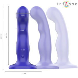 Intense Remote Control Shorty Vibrator met zuignappen, afstandsbediening, blauw Intense Remote Control Shorty Vibrator met zuignappen, afstandsbediening, blauw - Afbeelding 2