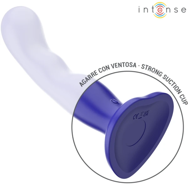 Intense Remote Control Shorty Vibrator met zuignappen, afstandsbediening, blauw