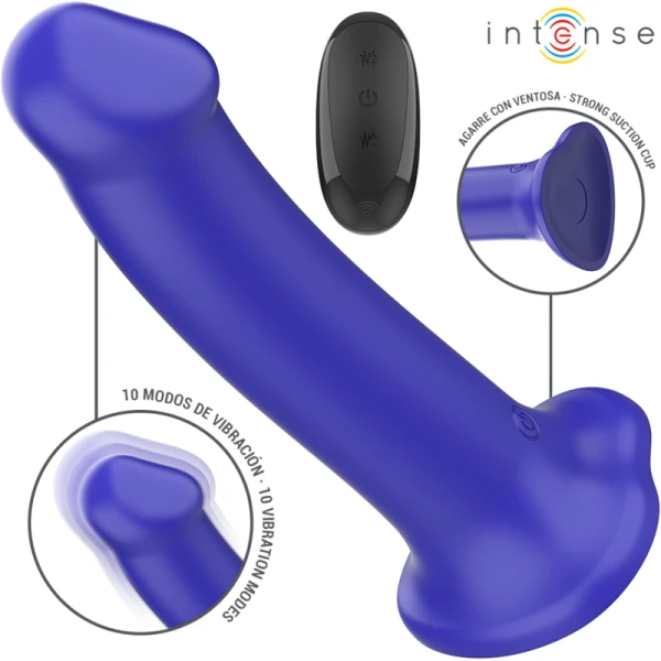 img_195497_2ce312ac2efa7053a925d0be5146a661_1.png Intense Remote Control Victoria Vibrator met Zuignap en Afstandsbediening donkerblauw