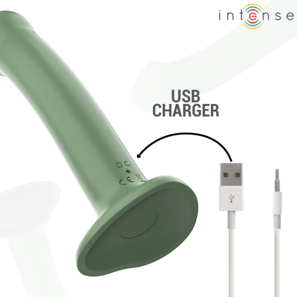 Intense Remote Control Becca Vibrator met zuignap en afstandsbediening, groen