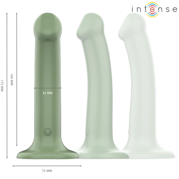 Intense Remote Control Becca Vibrator met zuignap en afstandsbediening, groen