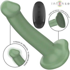 Intense Remote Control Becca Vibrator met zuignap en afstandsbediening, groen