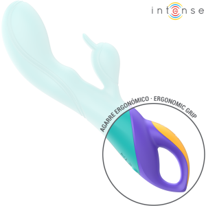 Intense High Tech Rabbit-Vibrator Fred met Clitorisstimulatoren Blauw Intense High Tech Rabbit-Vibrator Fred met Clitorisstimulatoren Blauw - Afbeelding 4