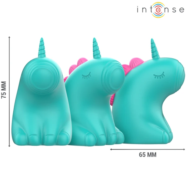 Intense FUN Toys Trixie opzetvibrator eenhoorn-ontwerp groen Intense FUN Toys Trixie opzetvibrator eenhoorn-ontwerp groen