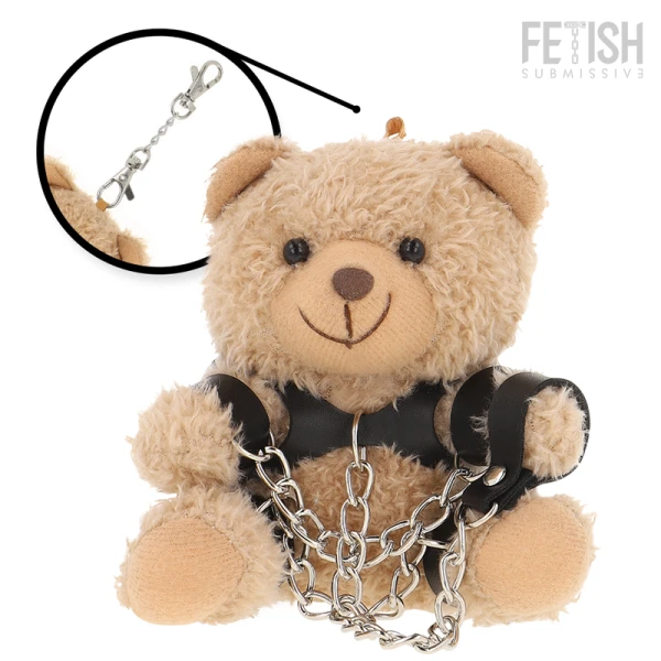 Fetish Submissive Rebel Toys Yogi Teddybeer BDSM Pluche figuur met handboeien