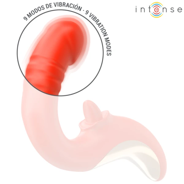 Intense Paulina U-vormige vibrator en stimulator rood Intense Paulina U-vormige vibrator en stimulator rood