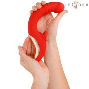 Intense Paulina U-vormige vibrator en stimulator rood Intense Paulina U-vormige vibrator en stimulator rood - Afbeelding 2