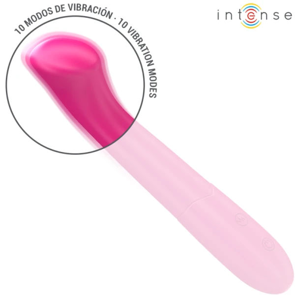 Intense High Tech Paty Vibrator 19 cm flexibel, 10 standen, roze Intense High Tech Paty Vibrator 19 cm flexibel, 10 standen, roze