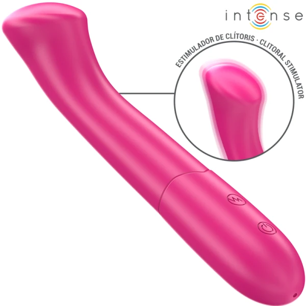 img_195717_b980b32d11f279b30a09ebf1fe975f06_1.png Intense High Tech Paty Vibrator 19 cm flexibel, 10 standen, roze