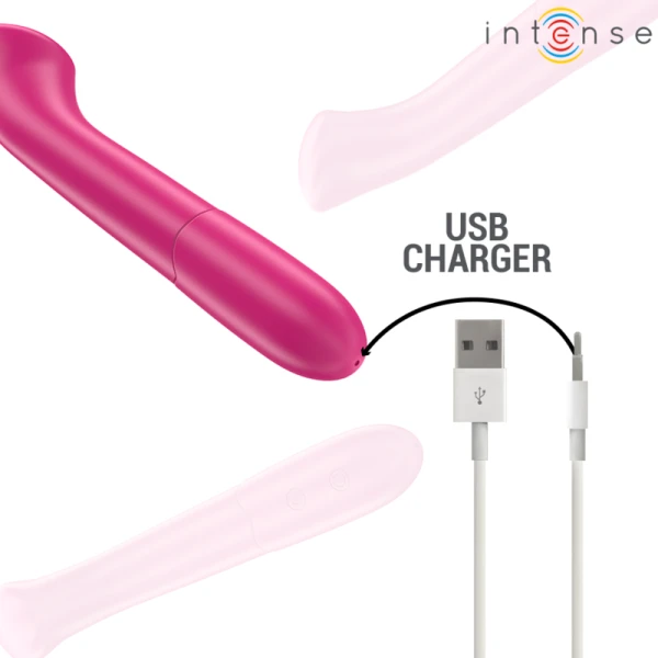 Intense High Tech Paty Vibrator 19 cm flexibel, 10 standen, roze Intense High Tech Paty Vibrator 19 cm flexibel, 10 standen, roze