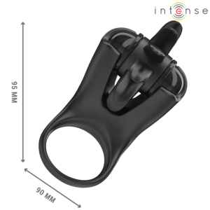 Intense FOR HIM Vibratiering Mabel met Clitorisstimulator, 10 trillingen, Zwart Intense FOR HIM Vibratiering Mabel met Clitorisstimulator, 10 trillingen, Zwart - Afbeelding 5
