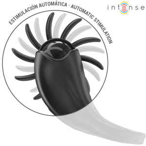 Intense FOR HIM Vibratiering Mabel met Clitorisstimulator, 10 trillingen, Zwart Intense FOR HIM Vibratiering Mabel met Clitorisstimulator, 10 trillingen, Zwart - Afbeelding 2