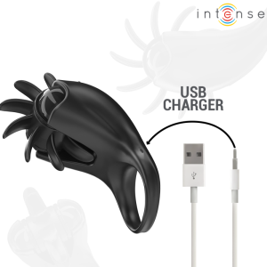 Intense FOR HIM Vibratiering Mabel met Clitorisstimulator, 10 trillingen, Zwart Intense FOR HIM Vibratiering Mabel met Clitorisstimulator, 10 trillingen, Zwart - Afbeelding 6