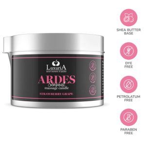 Intimateline Luxuria Druivenmassagekaars met Sheaboter Intimateline Luxuria Druivenmassagekaars met Sheaboter - Afbeelding 3