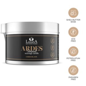 Intimateline Luxuria Chocolade Massagekaars met Sheaboter Intimateline Luxuria Chocolade Massagekaars met Sheaboter - Afbeelding 2