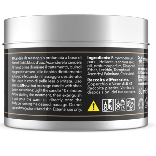 Intimateline Luxuria Chocolade Massagekaars met Sheaboter Intimateline Luxuria Chocolade Massagekaars met Sheaboter