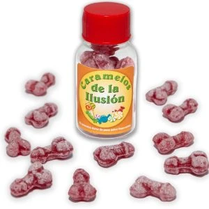 Diablo Picante Penis Candies Strawberry/Cherry, 12 pieces