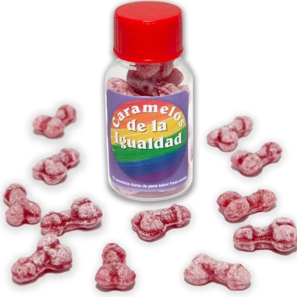 Diablo Picante Gelijkheidssnoepjes Penisvorm Aardbei-Kers-Smaak