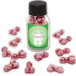 Diablo Picante Penisvormige Gelukssnoepjes Aardbei/Kers