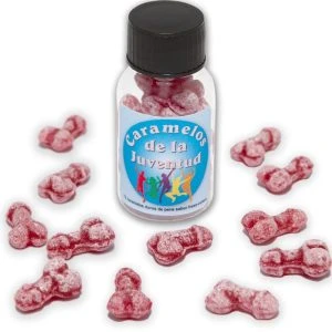 Diablo Picante Jeugdbonbons Penisvorm Aardbei/Kers