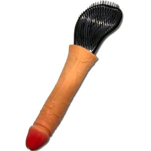Diablo Picante Haarbürste mit Penis-Griff
