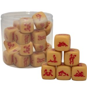 Diablo Picante Dobbelstenen van Liefdesposities voor Vrouwen, goud Diablo Picante Dobbelstenen van Liefdesposities voor Vrouwen, goud - Afbeelding 1