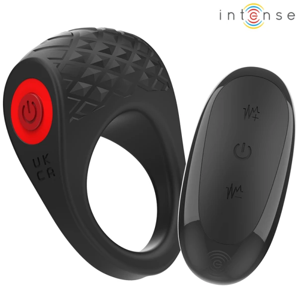 Intense FOR HIM Clover Vibrator Penisring met 10 trillingen, Zwart
