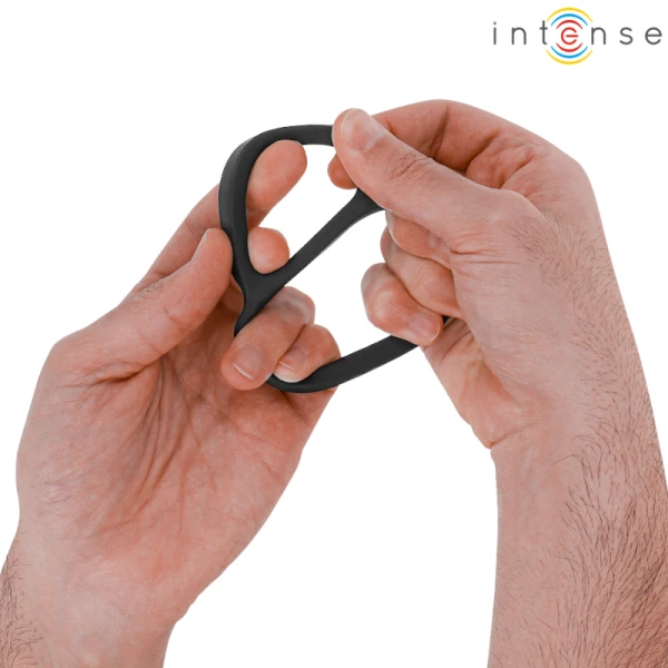 Intense FOR HIM Siliconen-penisring Dubbele ring Bobby Zwart Intense FOR HIM Siliconen-penisring Dubbele ring Bobby Zwart