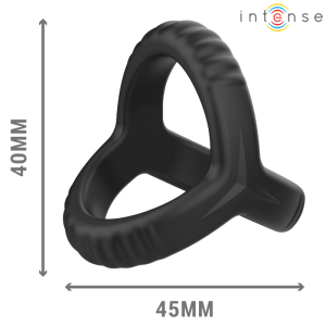 Intense FOR HIM Carson Doppelter Penisring aus Silikon, schwarz Intense FOR HIM Carson Doppelter Penisring aus Silikon, schwarz – Bild 1